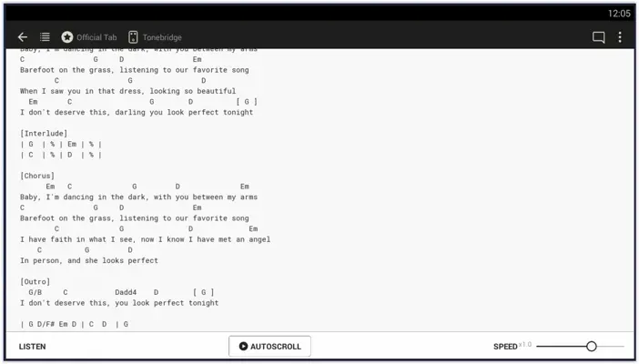 Ultimate Guitar Chords & Tabs android App screenshot 1