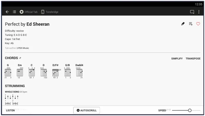 Ultimate Guitar Chords & Tabs android App screenshot 3